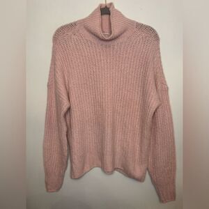 American Eagle EUC pink oversized knit sweater Size XS